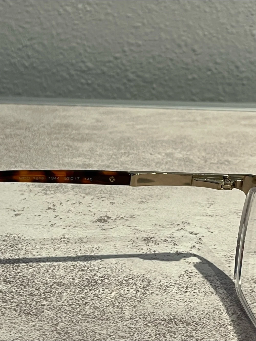 Versace classic women's VE1218 1342 53mm, semi-rimless cat-eye metal frame